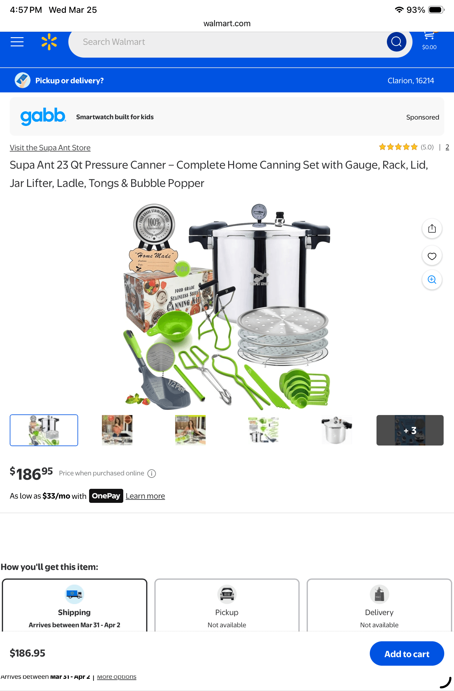 Image for Family Seeking Pressure Canner